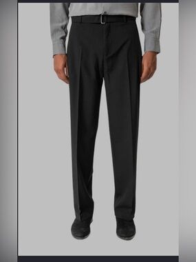 Vanes Men's Black Dress Pants